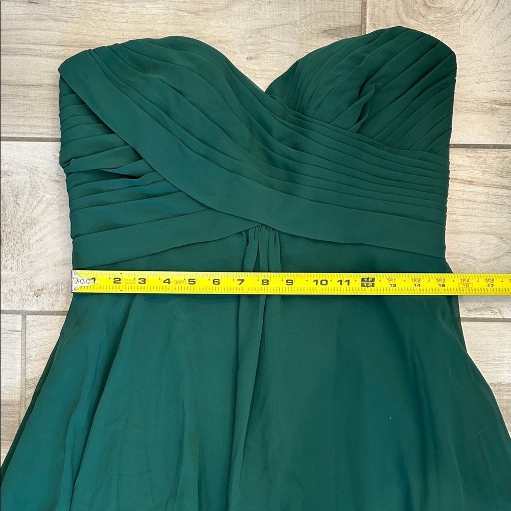 Allure Bridals Strapless Emerald Gown #1221 - Picture 8 of 9